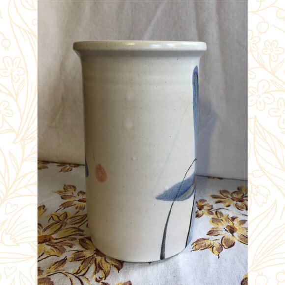 Art Pottery Vase/Utensil Holder - Picture 2 of 6